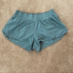 Teal Lululemon shorts